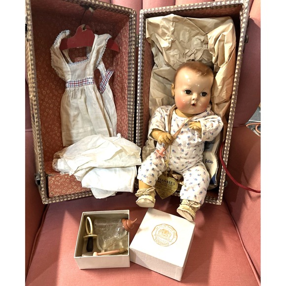 Effanbee Other - Effanbee 1930's Dy Dee 15in Drink and Wet Doll with MANY Original Accesories
